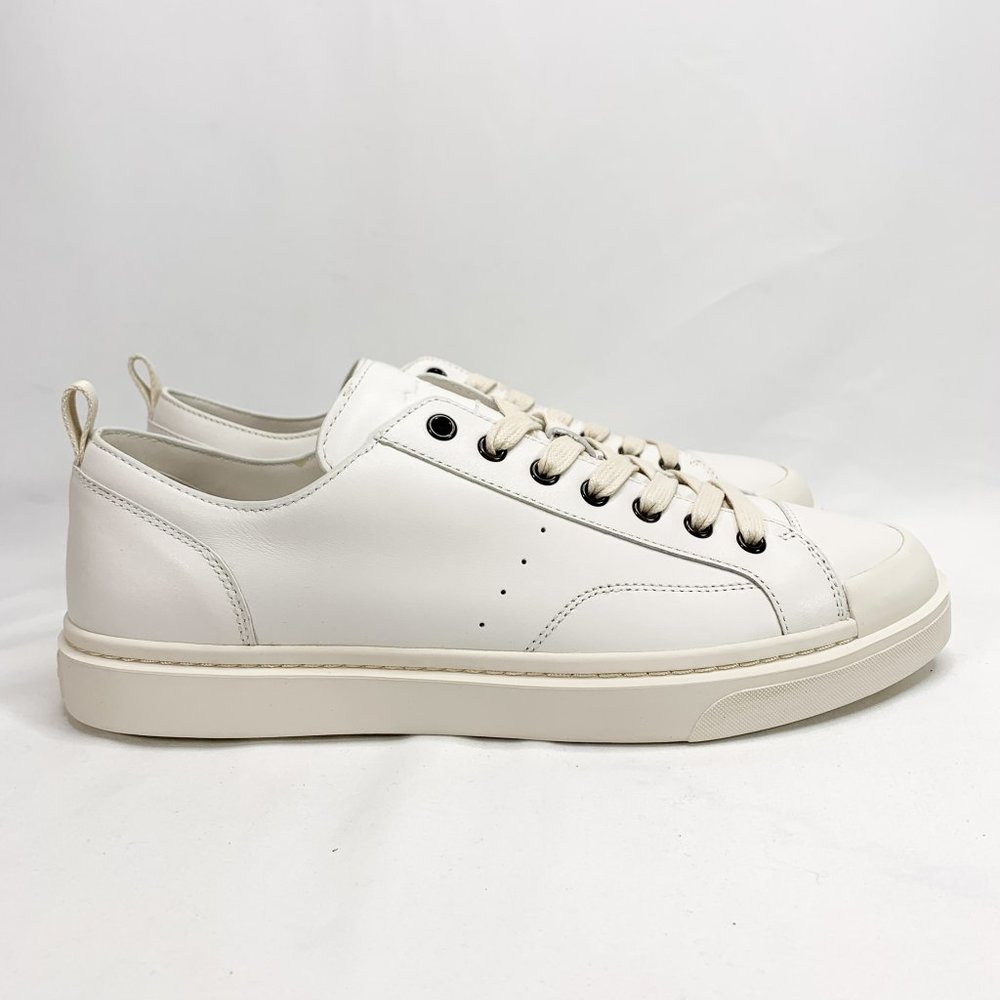 COACH C114 Lo Top Sneaker White 12 D Mens Leather - Picture 3 of 8